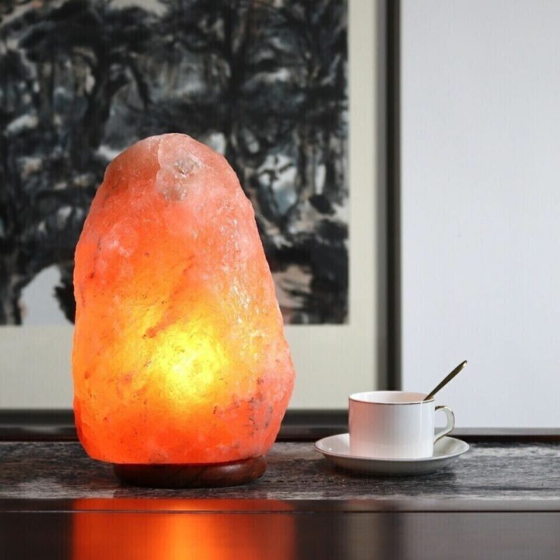 Himilayan Salt Desk Lamp Pink or White in Color | Multiple Sizes 5-50 Lbs.