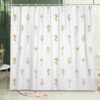 Calming Floral Design Bathroom Shower Curtain 71" x 71" - 3 Flower Styles - Image 3